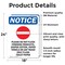 Signmission Please Do Not Flush Sign With Symbol, 18 in W x Rectangle, Vinyl Decal OS-2PACK-NS-D-1824-V-17383 - alternate 5